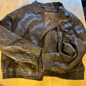 Men's Vintage Brown Leather Jacket